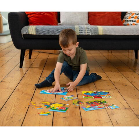 Galt Set 4 puzzle-uri Vehicule (4, 6, 8, 12 piese) - RESIGILAT