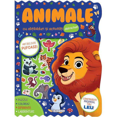 GIRASOL Abtibilduri pufoase - Animale