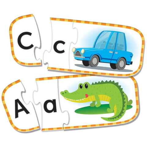 Learning Resources Set 26 de puzzle-uri Alfabet (3 piese)