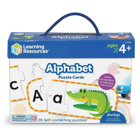 Learning Resources Set 26 de puzzle-uri Alfabet (3 piese)