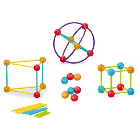 Bufnitel Set de constructie STEAM - Forme 3D (70 piese)