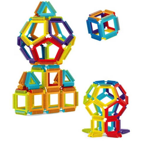 Bufnitel Joc de constructie STEAM - Forme magice (40 piese)