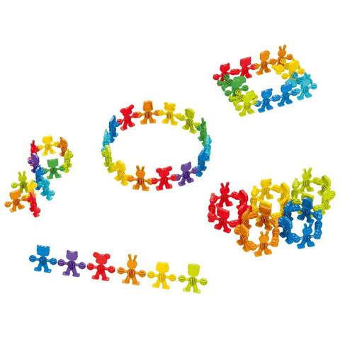 Bufnitel Joc de constructie STEAM - Animalute vesele (32 piese)