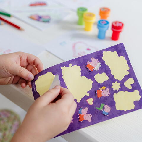 Bambelino Toys Set creativ cu stampile - Peppa Pig