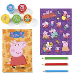 Set creativ cu stampile - Peppa Pig