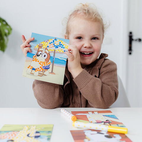 Totum Set creativ - Arta cu puncte - Bluey