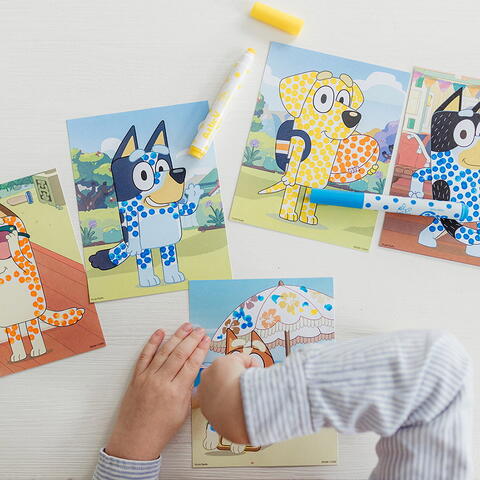 Totum Set creativ - Arta cu puncte - Bluey