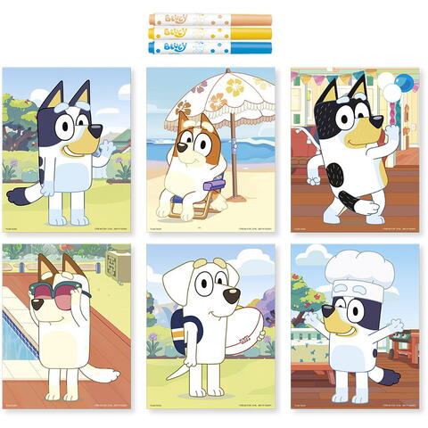 Totum Set creativ - Arta cu puncte - Bluey