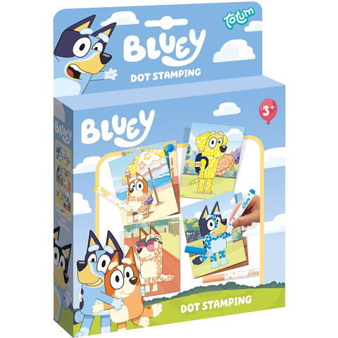 Totum Set creativ - Arta cu puncte - Bluey