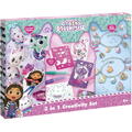 Totum Set 3 in 1 Gabby's Dollhouse - Bratari, carioci de suflat & pictura cu diamante
