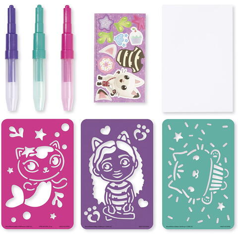 Totum Set 3 in 1 Gabby's Dollhouse - Bratari, carioci de suflat & pictura cu diamante