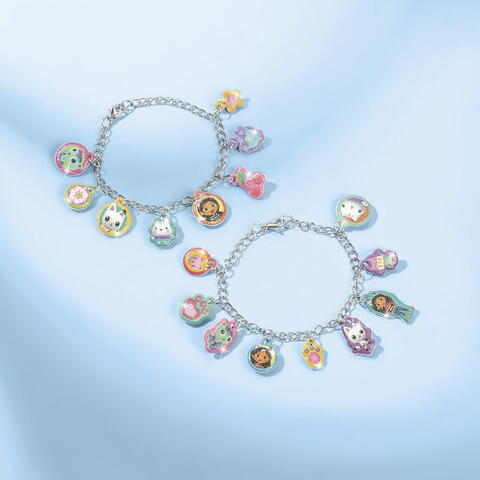 Totum Set 3 in 1 Gabby's Dollhouse - Bratari, carioci de suflat & pictura cu diamante