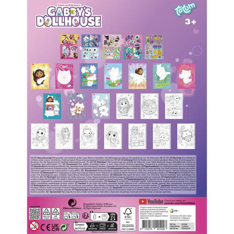 Totum Carticica cu activitati si abtibilduri - Gabby's Dollhouse