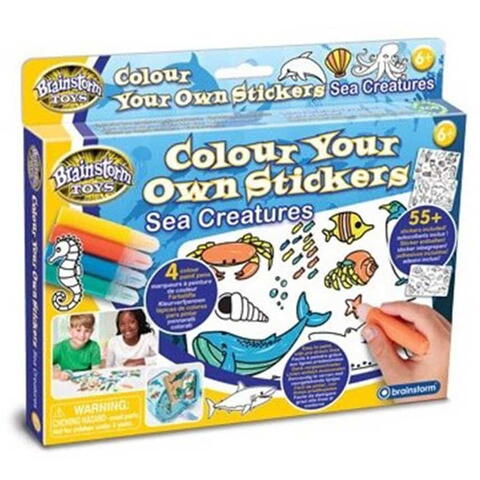 Brainstorm Coloreaza abtibilduri - Lumvea acvatica