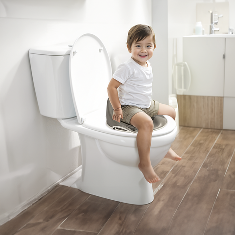 Dolu Nuve Reductor toaleta antiderapant cu spatar - Gri