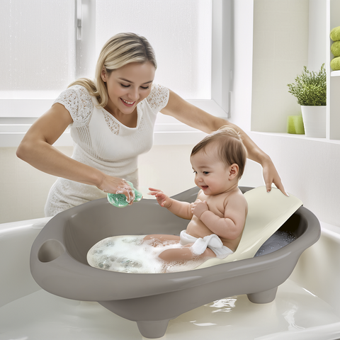 Dolu Nuve Cadita cu suport anatomic Hippo - Gri
