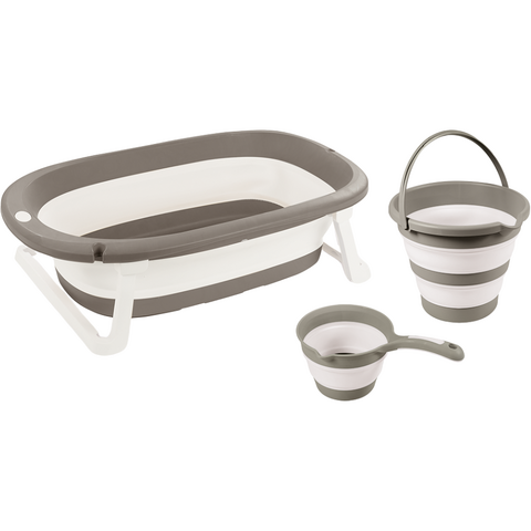 Dolu Nuve Set 3 in 1 cu cadita pliabila - Gri