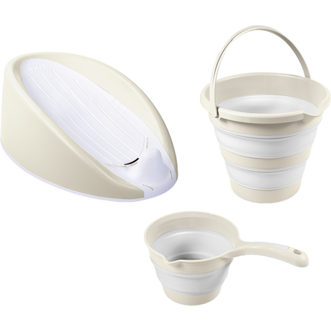 Dolu Nuve Set 3 in 1 cu suport anatomic pentru cadita - Bej