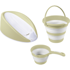 Set 3 in 1 cu suport anatomic pentru cadita - Verde Eco