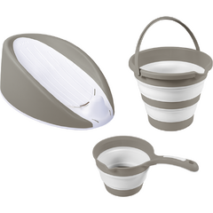 Set 3 in 1 cu suport anatomic pentru cadita - Gri