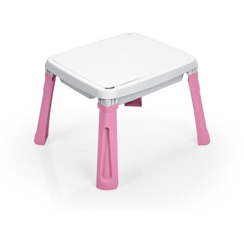 DOLU Masuta de activitati 3 in 1 pentru copii - Alb& roz