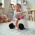 DOLU Masina fara pedale Foot to Floor - Alb& roz