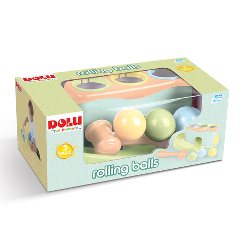DOLU Jucarie dexteritate - Cursa bilutelor - Pastel