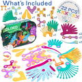 Clixo® joc magnetic de construit - Pasari tropicale (22 piese)