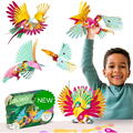 Clixo® joc magnetic de construit - Pasari tropicale (22 piese)