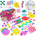 Clixo® joc magnetic de construit - Bijuterii colorate (28 piese)
