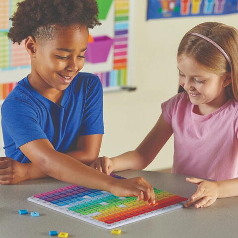 Learning Resources Tabla inmultirii curcubeu