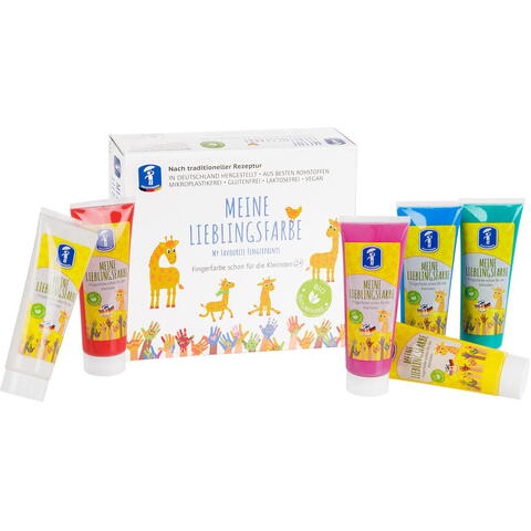 FEUCHTMANN Set 6 tuburi vopsea pictura cu degetele - Basic
