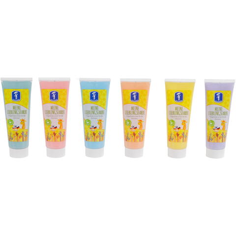 FEUCHTMANN Set 6 tuburi vopsea pictura cu degetele - Pastel