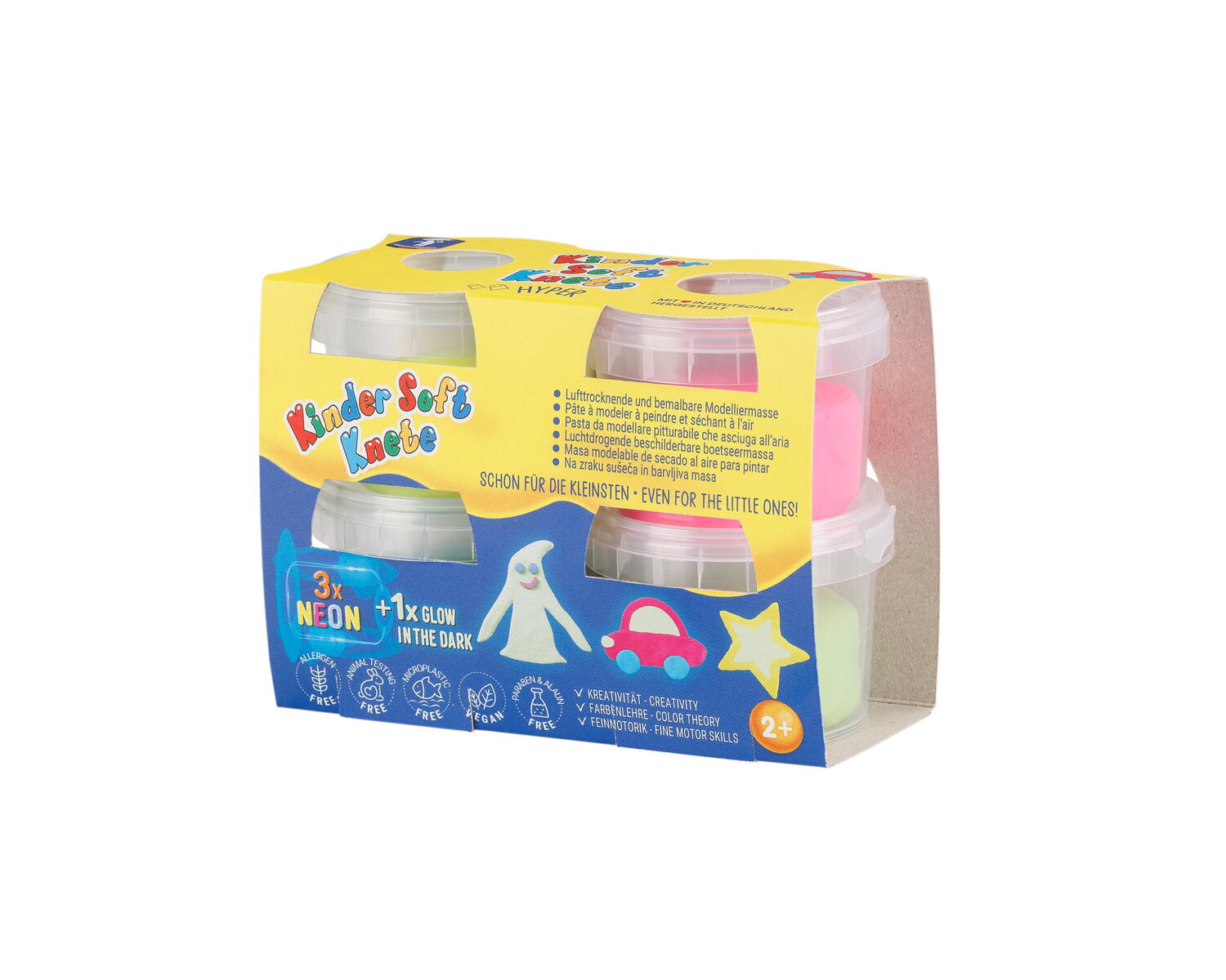 Plastilina si modelaj - Plastilina non-toxica Kinder - Neon