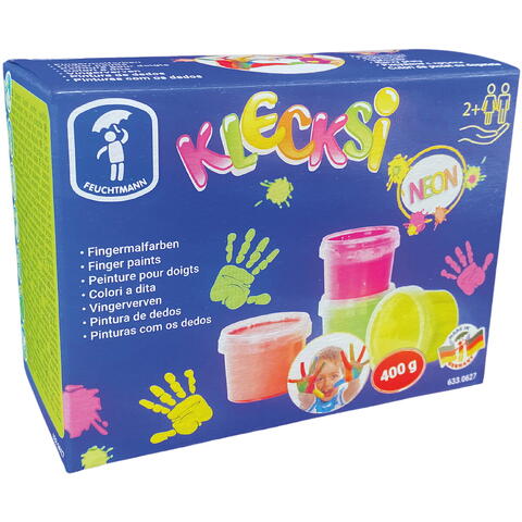 FEUCHTMANN Vopsea pentru pictura cu degetele - 4 culori neon