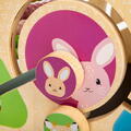 BIGJIGS Toys Centru de activitati pastel - Litere, imagini si cifre