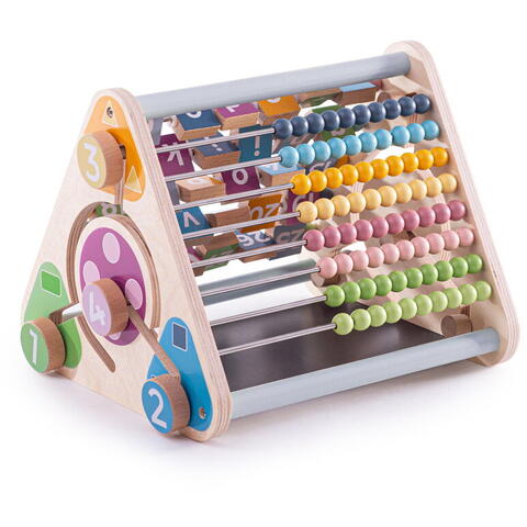 BIGJIGS Toys Centru de activitati pastel - Litere, imagini si cifre