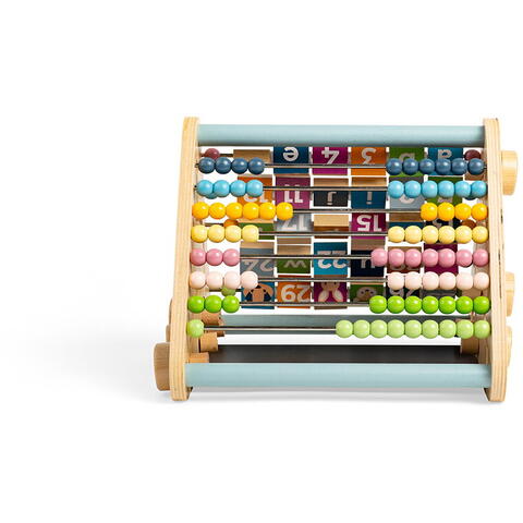 BIGJIGS Toys Centru de activitati pastel - Litere, imagini si cifre