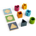 BIGJIGS Toys Joc senzorial cu forme - Simte si gaseste
