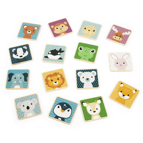 BIGJIGS Toys Joc de memorie - Gaseste animalutele
