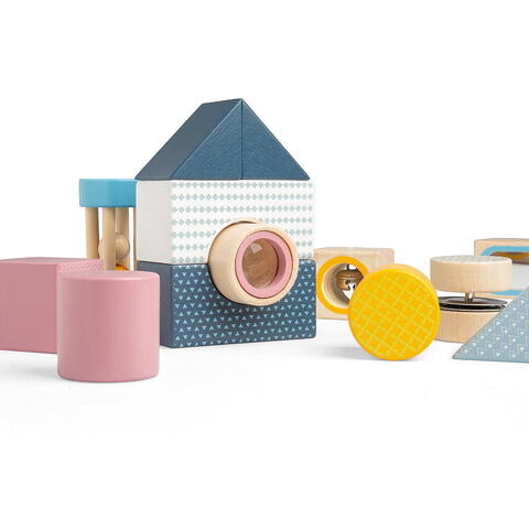 BIGJIGS Toys Joc explorare senzoriala - 14 piese