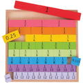 BIGJIGS Toys Tablita din lemn cu fractii