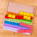 BIGJIGS Toys Tablita din lemn cu fractii