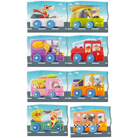 Dodo Set magnetic - Calatorie cu masina