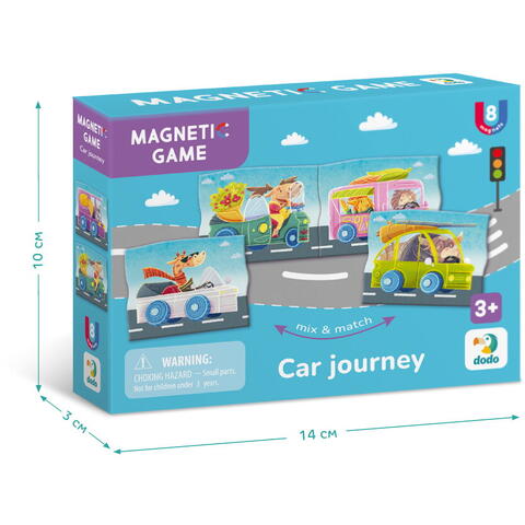 Dodo Set magnetic - Calatorie cu masina