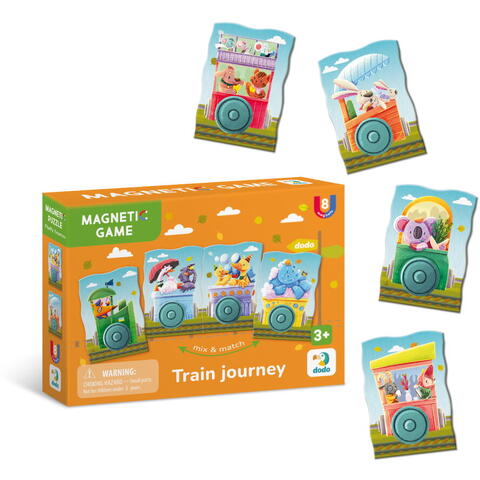 Dodo Set magnetic - Calatorie cu trenul