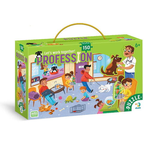 Dodo Puzzle meserii - Medic veterinar (150 piese)