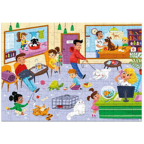 Dodo Puzzle meserii - Medic veterinar (150 piese)