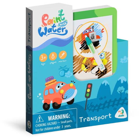 Dodo Set de colorat cu apa - Vehicule