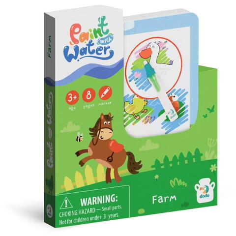 Dodo Set de colorat cu apa - La ferma